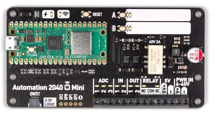 피모로니 Automation 2040 W Mini (Pico W Aboard) 오토메이션 2040 W 미니 264KB 133MHz