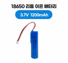 18650 리튬 이온 배터리 3.7V 1200mAh, KC 인증